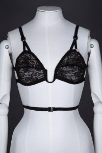 Lace and strappy low-back bra by Formfit Photography by Tigz Rice Studios The Underpinnings Museum