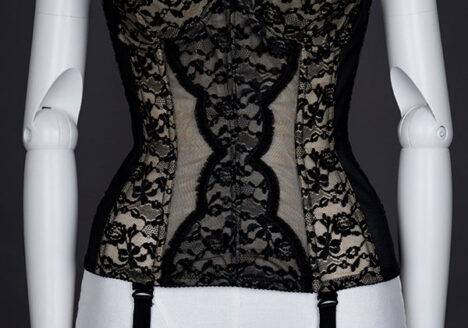 Lace & Ruffle Corselet By Lady Marlene, c. 1950s, USA. Photography by Tigz Rice. The Underpinnings Museum
