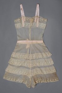 Silk tulle and lace ruffle step-in Photography by Tigz Rice Studios The Underpinnings Museum