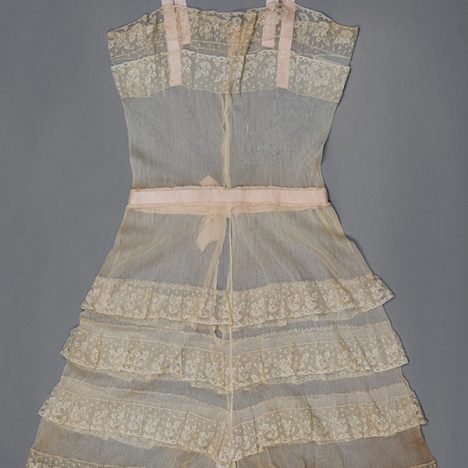 Silk tulle and lace ruffle step-in Photography by Tigz Rice Studios The Underpinnings Museum