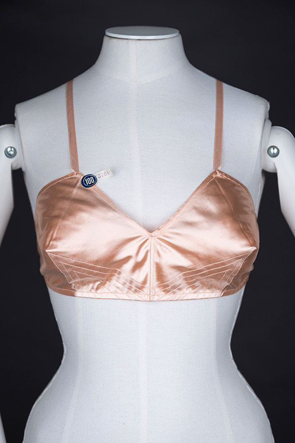 Satin quilted bra by Liberation Photography by Tigz Rice Studios The Underpinnings Museum