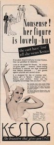 Kestos Bra 'Line' Advertisement, circa 1930s, The Underpinnings Museum