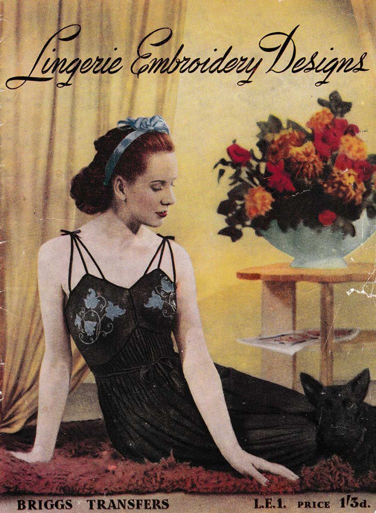 Lingerie Embroidery Designs Catalogue by Briggs Transfers - The Underpinnings Museum