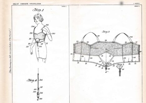 Brassiere US Patent no. 236,237 by Waldemar Kops. The Underpinnings Museum