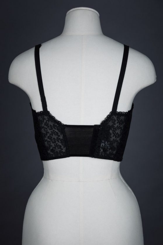 Lace And Velvet Trim Longline Bra By Christian Dior | The Underpinnings ...