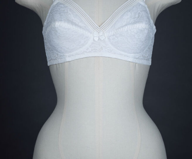 Quilted Padding & Elastic Bra By Philtrex, c. 1960s The Underpinnings Museum shot by Tigz Rice Studios 2017