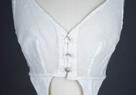 Aertex and elastic bust bodice, c. 1900s The Underpinnings Museum shot by Tigz Rice Studios 2017