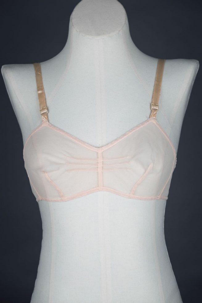 Darted Nylon Tulle Bra The Underpinnings Museum