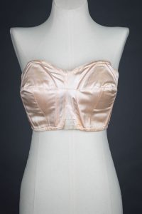 Satin Cathedral Bra With Celluloid Boning By Rita Ro, c. 1930s The Underpinnings Museum shot by Tigz Rice Studios 2017