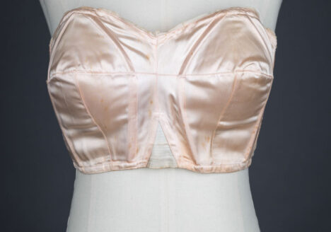 Satin Cathedral Bra With Celluloid Boning By Rita Ro, c. 1930s The Underpinnings Museum shot by Tigz Rice Studios 2017