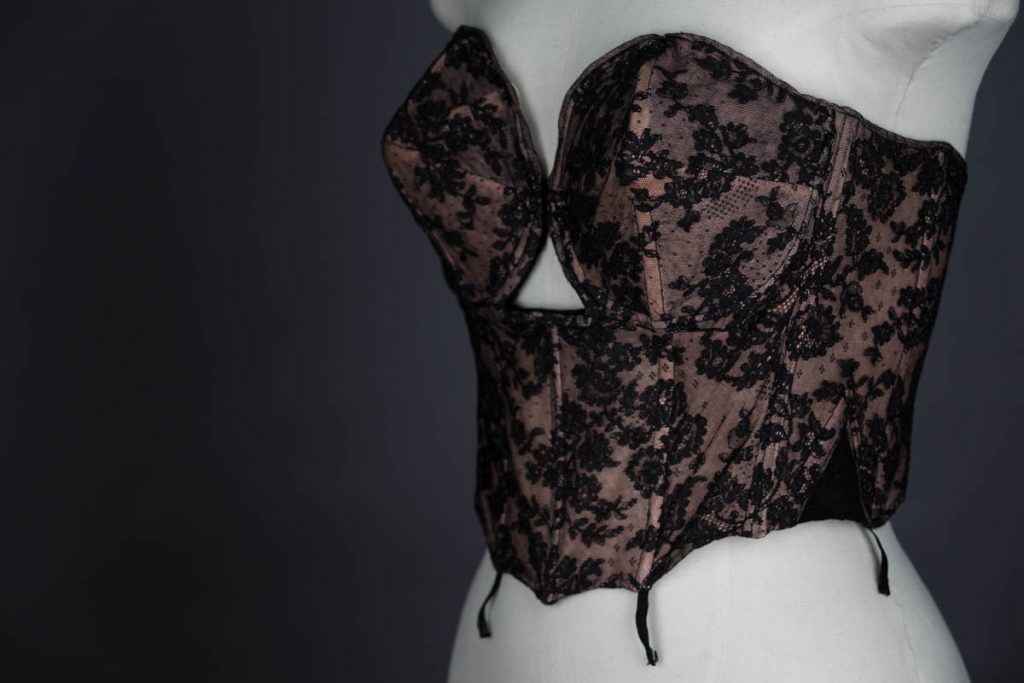 1950s Cadolle strapless bra The Underpinnings Museum shot by Tigz Rice Studios 2017