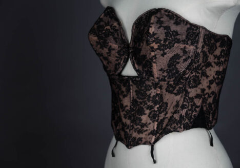 1950s Cadolle strapless bra The Underpinnings Museum shot by Tigz Rice Studios 2017