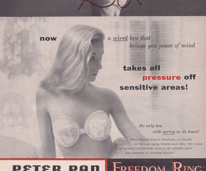 Peter Pan 'Freedom Ring' Bra Advert, c. 1950s, USA. The Underpinnings Museum
