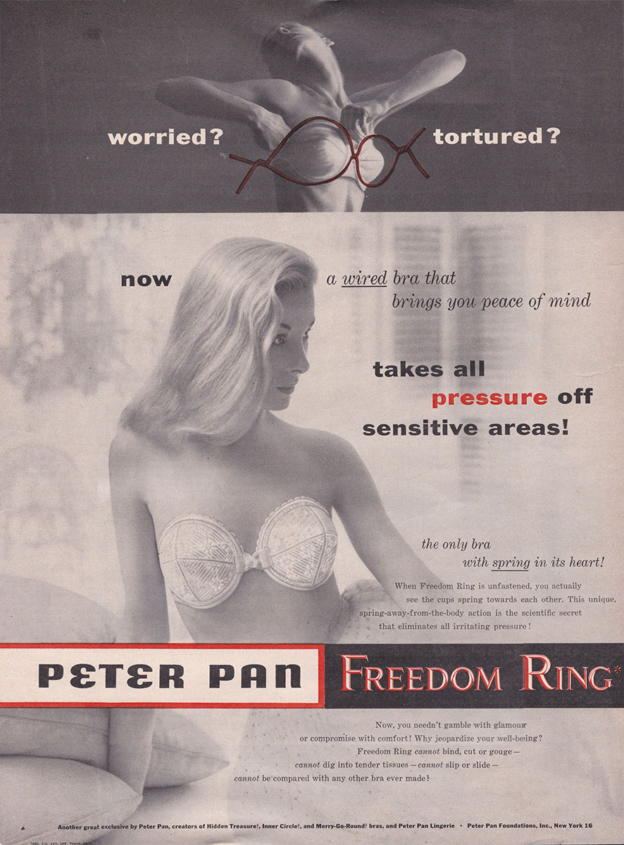 Peter Pan 'Freedom Ring' Bra Advert, c. 1950s, USA. The Underpinnings Museum