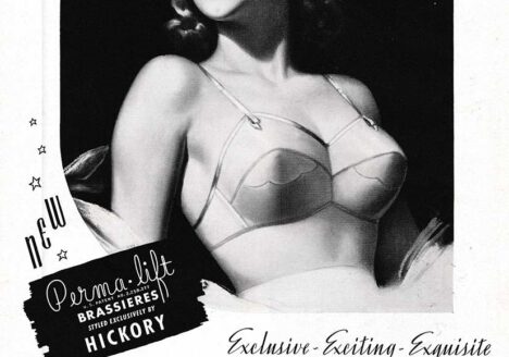 Perma-Lift 'Hickory' Brassiere Advert, 1942, USA. The Underpinnings Museum