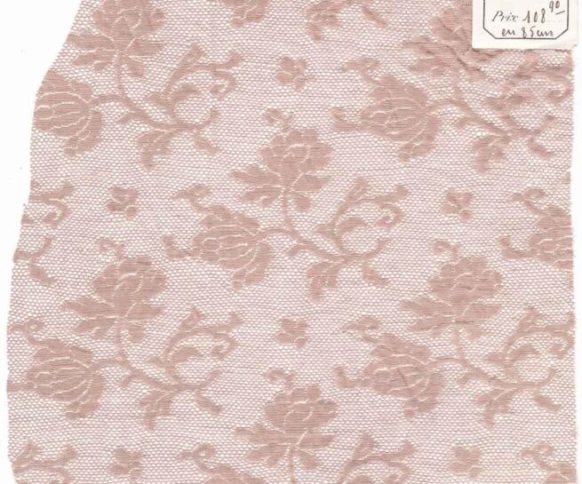 Leavers machine lace sample. C. 1900, France. From The Underpinnings Museum collection