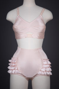 'Platinum' Cone Bra & Ruffle Brief By Rigby & Peller, 2009, United Kingdom. The Underpinnings Museum. Photography by Tigz Rice.