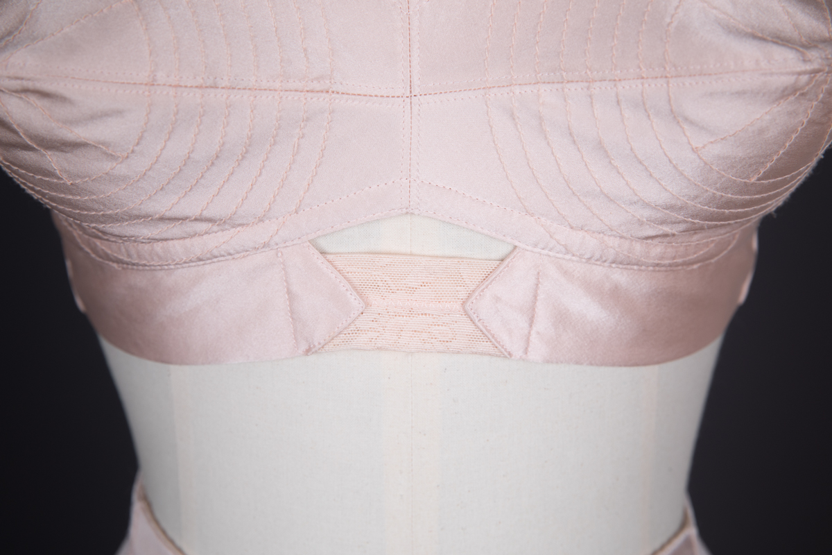 The Underpinnings Museum - Although the bra has a silhouette reminiscent of  1950s bullet bras, it is constructed to fit a modern bust silhouette, with  an interior foam padded lining. The cups