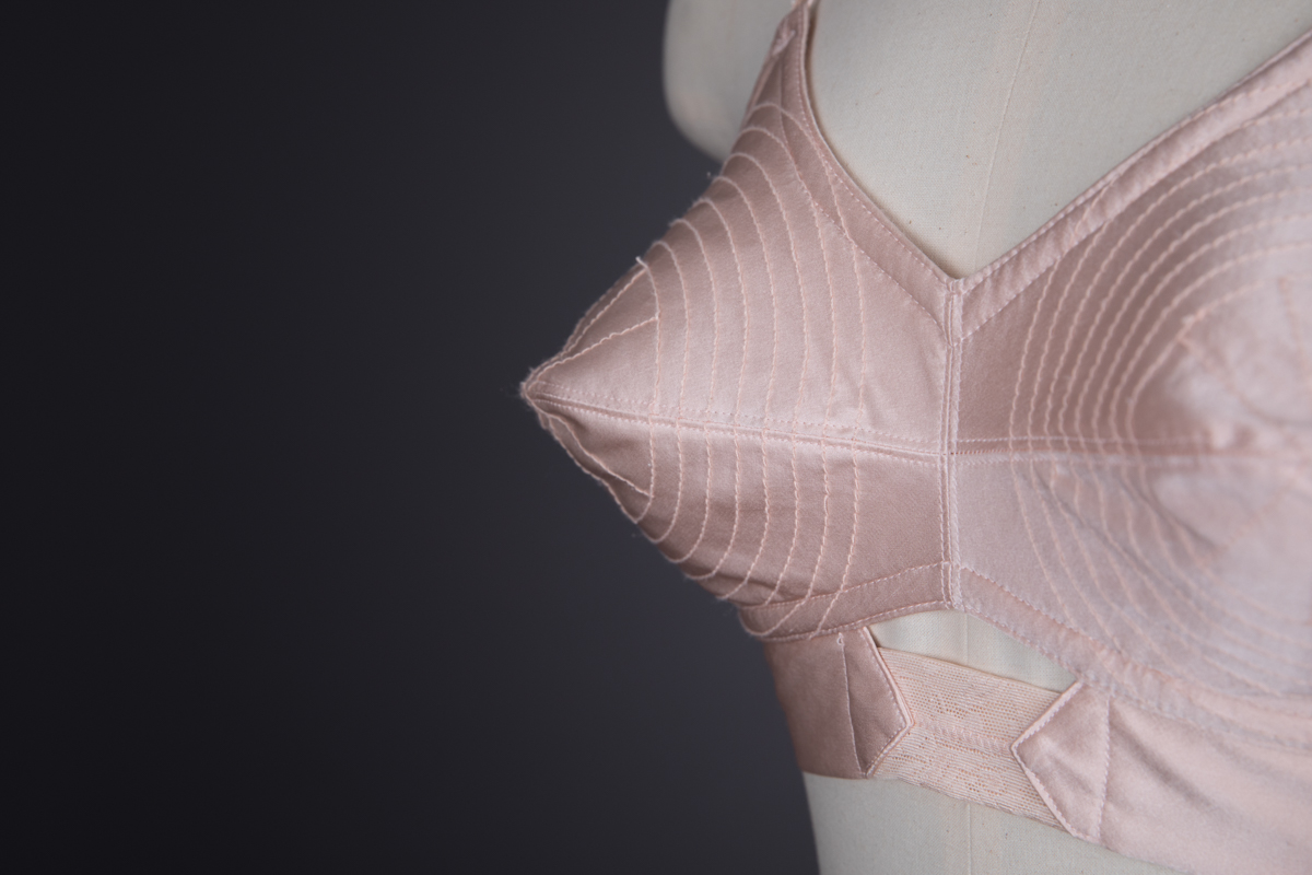 'Platinum' Cone Bra & Ruffle Brief By Rigby & Peller, 2009, United Kingdom. The Underpinnings Museum. Photography by Tigz Rice.