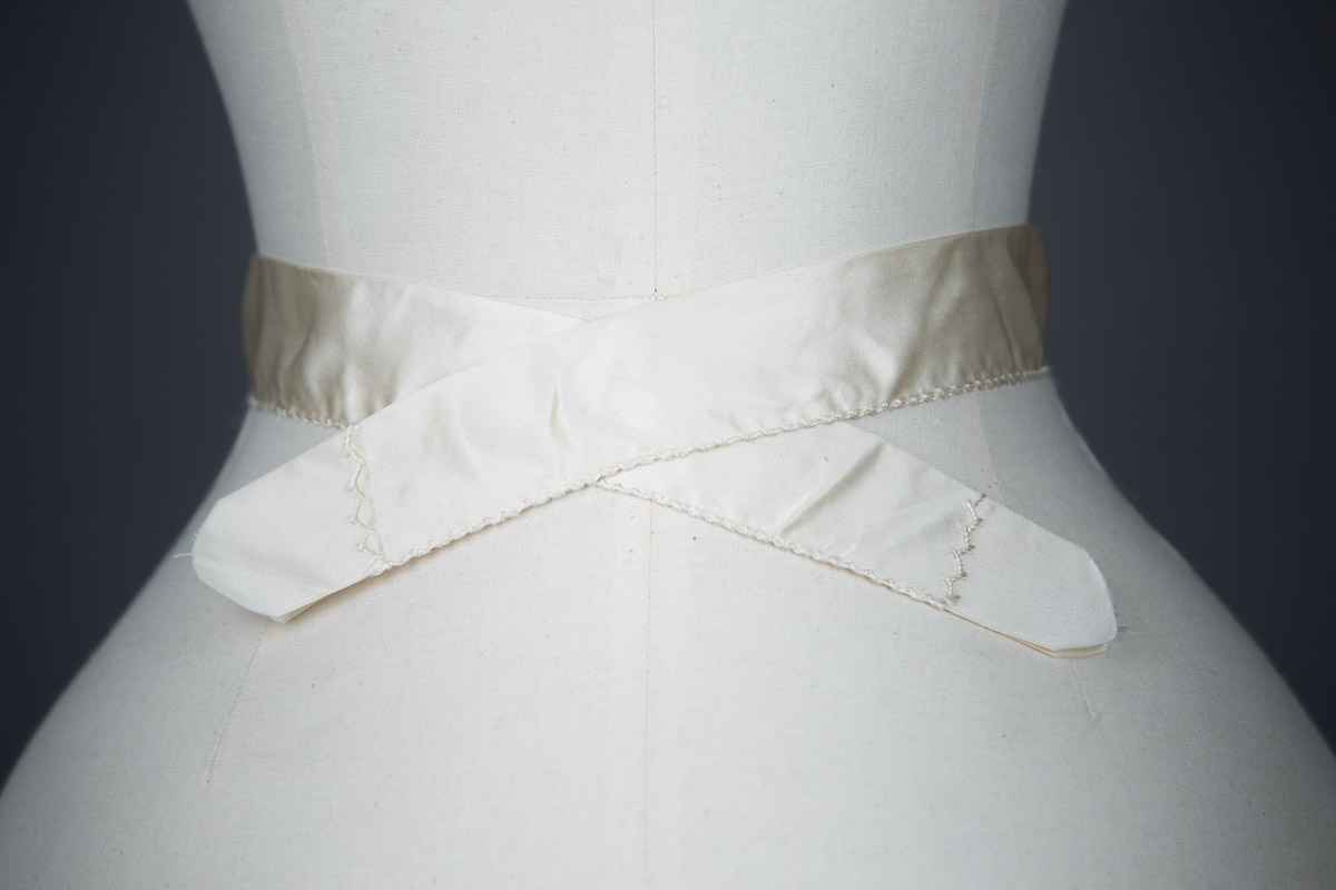 Cream Silk Hose Supporter Suspender Belt, c. 1900s. From The Underpinnings Museum collection Photography by Tigz Rice