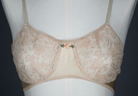 Silk & Lace Bra By Warner's Egyptian, c. 1920s, USA. The Underpinnings Museum. Photo by Tigz Rice