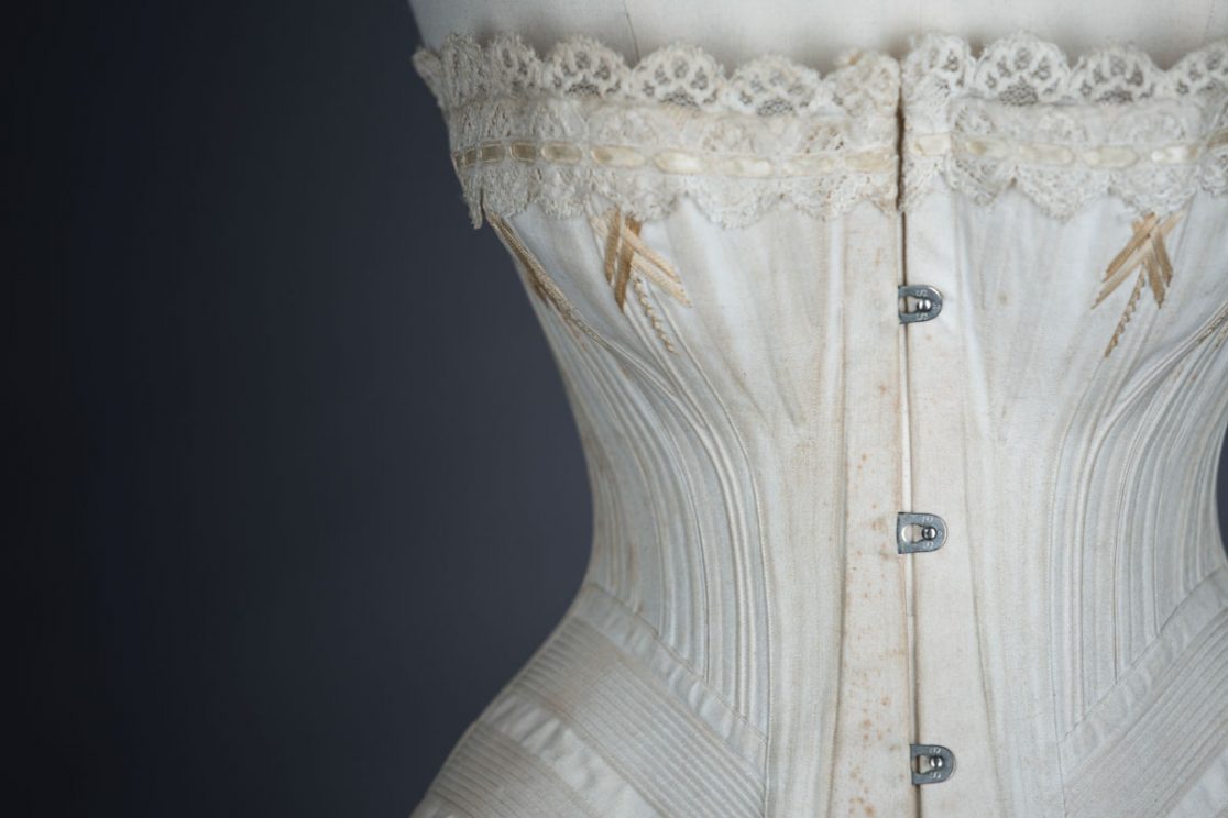 Corded Corset With Flossing Embroidery By S&S The Underpinnings Museum