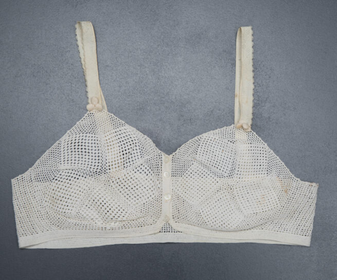 Crochet Star Bra, c. 1930s, Spain. The Underpinnings Museum. Photo by Tigz Rice