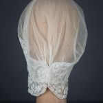 Ivory Tulle & Lace Boudoir Cap c. 1890s, Great Britain. The Underpinnings Museum, photography by Tigz Rice