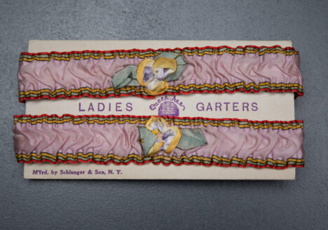 Queen Ann silk ribbon garters c. 1920s, USA, The Underpinnings Museum, Tigz Rice