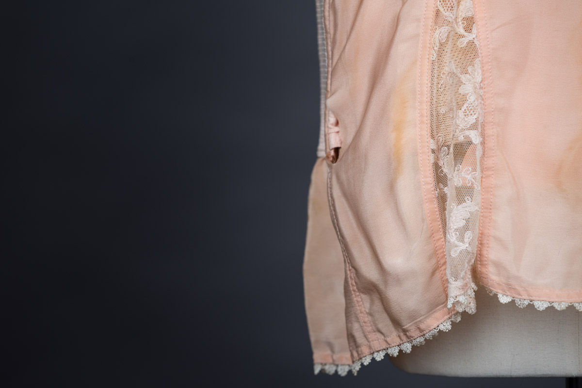 Silk Slip With Integrated Corselet By Redfern, c.1920s, USA. The Underpinnings Museum. Photography by Tigz Rice