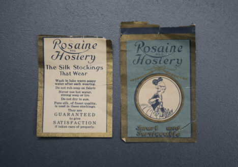 The Underpinnings Museum shot by Tigz Rice Studios 2017Sheer Cream Silk Stockings With Clocked Ankle By Rosaine Hosiery, c. 1920s, USA. The Underpinnings Museum. Photography by Tigz Rice