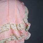 Silk Crepe & Insertion Lace Boudoir Cap With Silk Ribbonwork & Pin Tucks, c.1920s, UK. The Underpinnings Museum. Photography by Tigz Rice