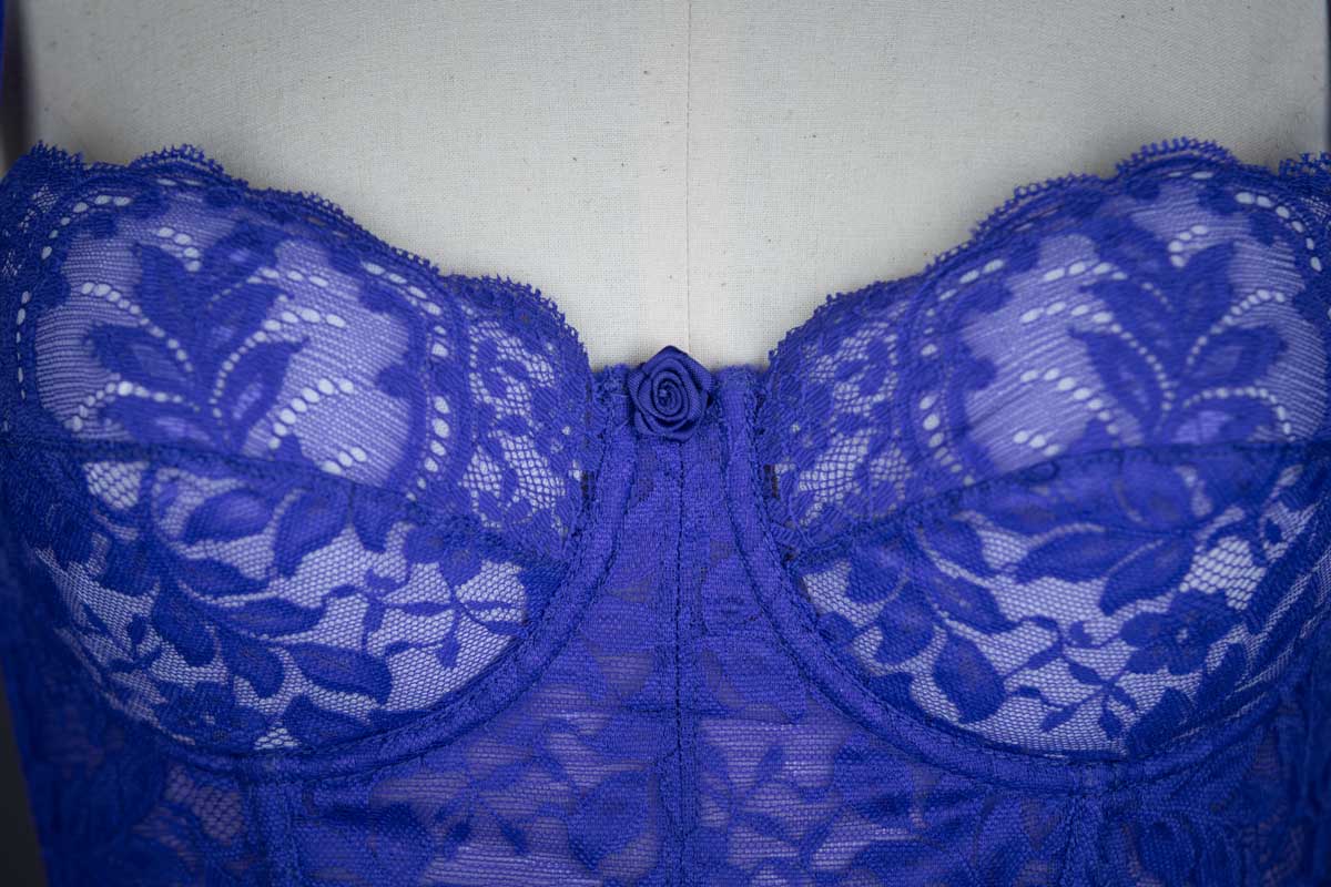 Prélude' Longline Purple Lace Bra By Warner