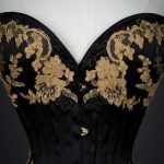 'Vanyanis' satin overbust corset by Vanyanis. The Underpinnings Museum. Photography by Tigz Rice.