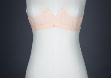 Quilted Nylon Sling Bra By Rose Marie, c. 1950s, France. The Underpinnings Museum. Photography by Tigz Rice