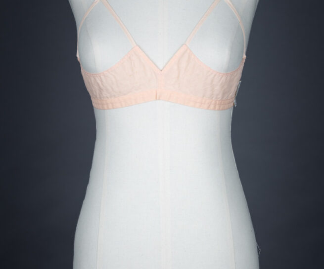 Quilted Nylon Sling Bra By Rose Marie, c. 1950s, France. The Underpinnings Museum. Photography by Tigz Rice