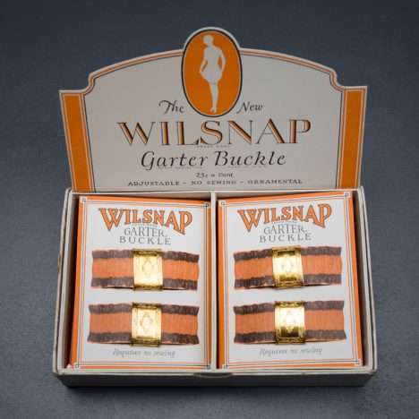 Adjustable Garter Buckle Cards By Wilsnap, c. 1920s, USA. The Underpinnings Museum. Photography by Tigz Rice
