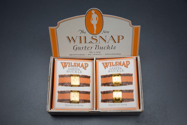 Adjustable Garter Buckle Cards By Wilsnap, c. 1920s, USA. The Underpinnings Museum. Photography by Tigz Rice