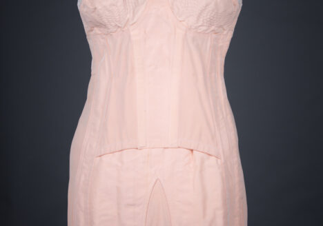 Embroidered Tulle & Cotton 'Underbelt' Corselet By Avro, c. 1950s, England. The Underpinnings Museum. Photography by Tigz Rice