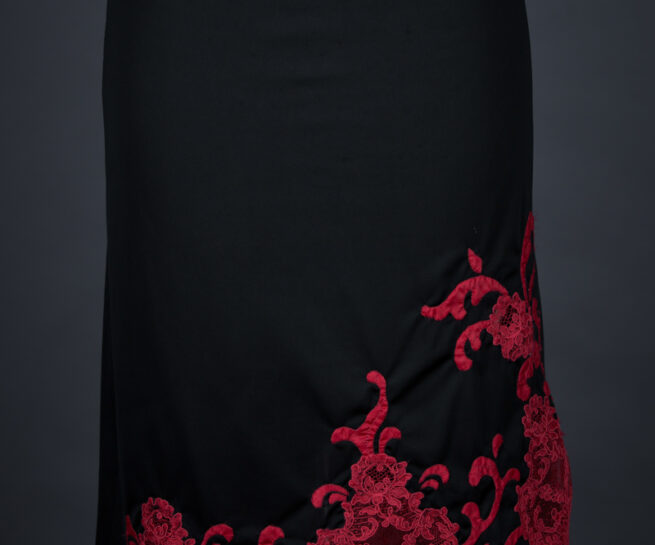 Lace & Nylon Appliqué Half Slip By Odette Barsa, c. 1950s, USA. The Underpinnings Museum. Photography by Tigz Rice