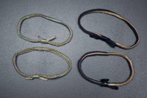 Two Pairs Of Rouleaux Satin Elastic Garters, c.1920s, USA. The Underpinnings Museum. Photography by Tigz Rice