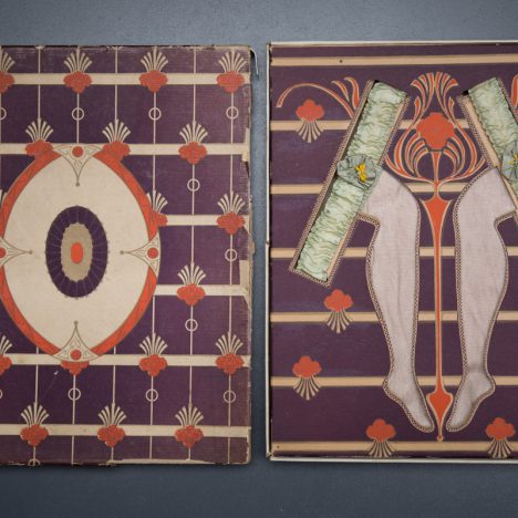 Ribbon Garter & Silk Stocking Gift Set, c. 1920s, Great Britain. The Underpinnings Museum. Photography by Tigz Rice