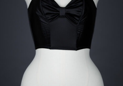 Black Satin Bustier By Christian Dior, c. 1990s, France. The Underpinnings Museum. Photography by Tigz Rice.