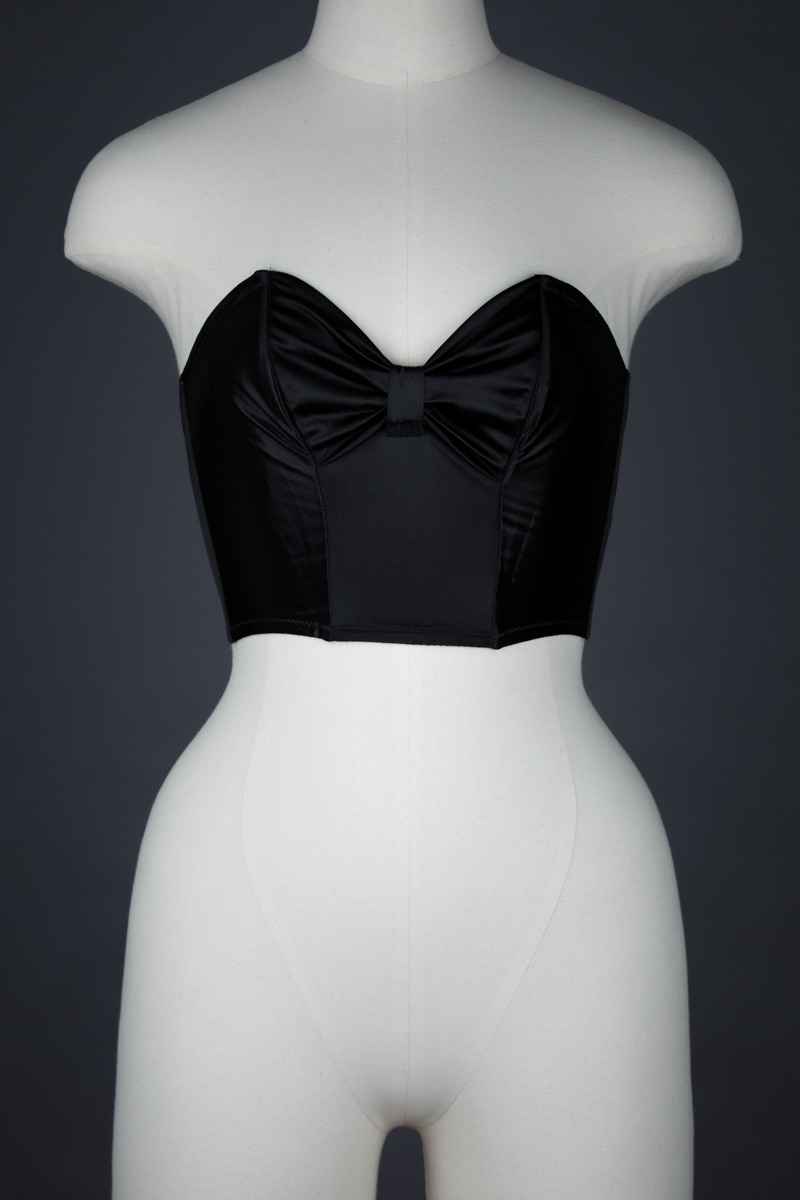 Black Satin Bustier By Christian Dior, c. 1990s, France. The Underpinnings Museum. Photography by Tigz Rice.