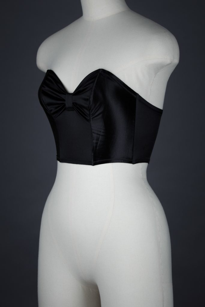 Black Satin Bustier By Christian Dior | The Underpinnings Museum