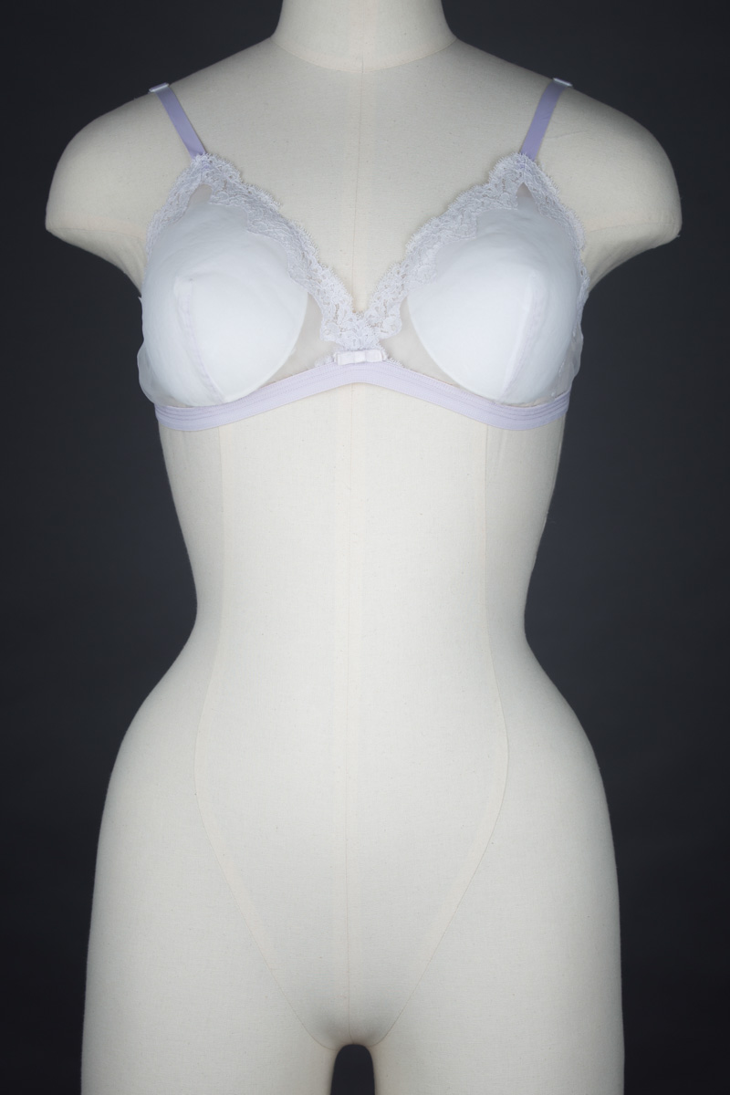 Sheer Nylon & Lace Soft Bra By Christian Dior, c.1970s, France. The Underpinnings Museum. Photography by Tigz Rice