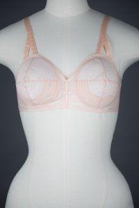 Spiral Stitched Nylon Tulle Bra By Java Lusso, c. 1950s, USA. The Underpinnings Museum. Photography by Tigz Rice