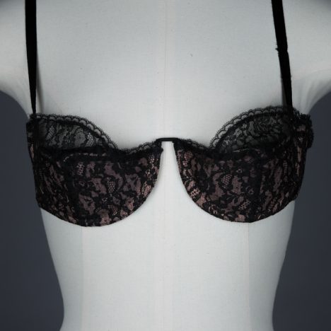 Lace Monowire Scalloped Cup Bra by Lejaby, c. 1955, France. The Underpinnings Museum. Photography by Tigz Rice