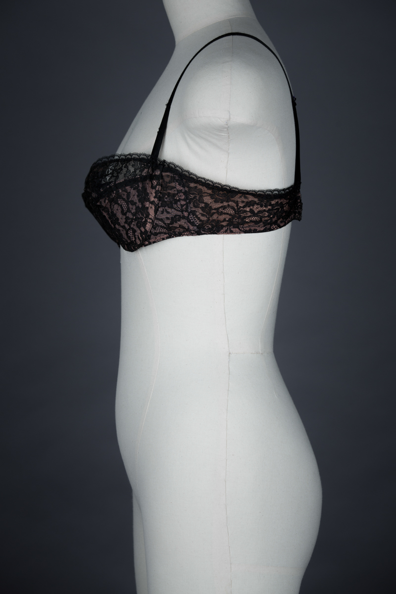 Lace Monowire Scalloped Cup Bra by Lejaby, c. 1955, France. The Underpinnings Museum. Photography by Tigz Rice