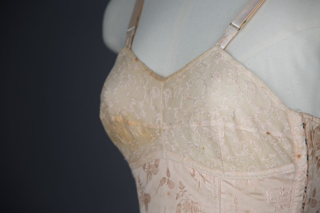 Embroidered Tulle & Brocade Coutil Corselet By Spirella | The ...